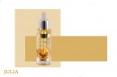 Julia Massz�zsolaj - 24 kar�tos tisztas�g� aranylemezk�kkel, szez�m-k�kusz olajjal - 24K Gold Skin Care Oil