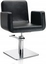 AXS Hair Capital fekete fodrász szék - négyzet talppal