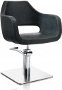 AXS Hair Regency fekete fodrász szék - négyzet talppal