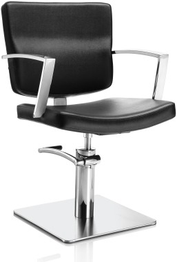 AXS Hair Alpha fekete fodrász szék - négyzet talppal | XS375030