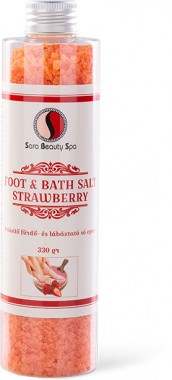 Sara Beauty Spa Frissítő fürdő- és lábáztató só eper | SBS236