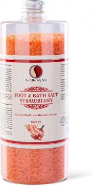 Sara Beauty Spa Frissítő fürdő- és lábáztató só eper | SBS237
