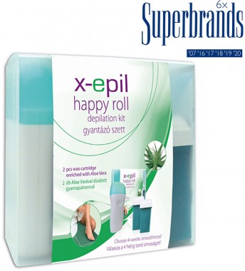 X-Epil Gyantázószett Happy Roll, gyantamelegítővel | XE9087