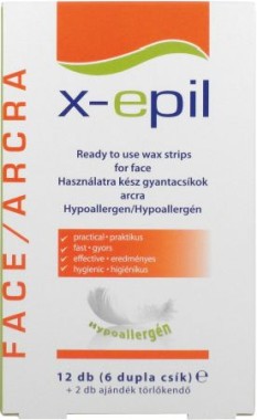 X-Epil Használatrakész gyantacsík arcra-Hypoallergén | XE9232