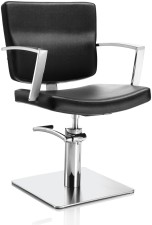 AXS Hair Alpha fekete fodrász szék - négyzet talppal -  | XS375030