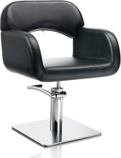AXS Hair Sage fekete fodrász szék - négyzetes talppal -  | XS375032