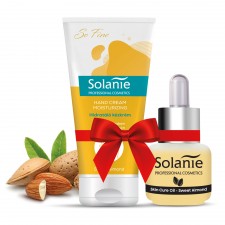 Solanie Ajándék szett - Gyengéd érintés - hidratáló, kézápoló - Hidratáló kézkrém + Bőrápoló olaj