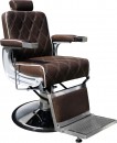 HAIRWAY Férfi kiszolgálószék / fodrászszék KARLOS - sötét barna - borbélyszék / Barber szék