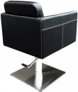 HAIRWAY Fodrász kiszolgáló szék ADAM, fekete kárpit, fehér varrás | HW56255-YD29