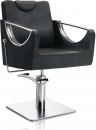 AXS Hair Crown fekete fodrász szék - négyzet talppal