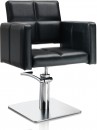 AXS Hair Diamond fekete fodrász szék - négyzet talppal