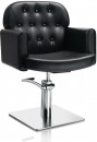 AXS Hair Liberty fekete fodrász szék - négyzet talppal
