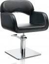 AXS Hair Sage fekete fodrász szék - négyzetes talppal