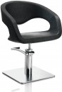 AXS Hair Wave fekete fodrász szék - négyzet talppal