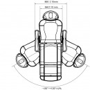 Alveola Medi Plus 4 motoros orvosi és kozmetikai kezelőágy, fehér | AE402246EB
