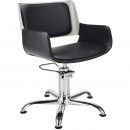A-Design Fodrász szék COBALT, fekete, fix csillagláb