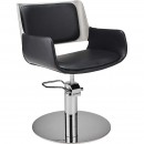 A-Design Fodrász szék COBALT, fekete, kerek talp