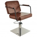 A-Design Fodrász szék ENZO, barna, négyzet talp