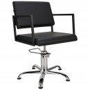 A-Design Fodrász szék LOFT, fekete, fix csillagláb