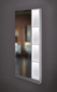 A-Design Fodrász fali polcos tükrör GLOBE, fehér színben | AD-MFGLB-FH
