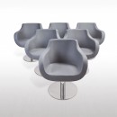 A-Design Fodrász szék THOMAS, fekete, kerek talp | AD-SZTHMFKK