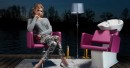 A-Design Fodrász szék LEA, fekete, fix csillagláb | AD-SZLEAFKCS
