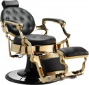HAIRWAY Férfi fodrászszék - barber szék - ROMEO - arany-fekete | HW56258-GOLD