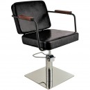 A-Design Fodrász szék ENZO, fekete, négyzet talp
