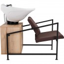 A-Design Fejmosó LOFT, választható kárpít, fejmosó tál és bútor szín | AD-FMLFTFKFK-BASE
