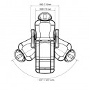 Alveola Medi Plus 4 motoros orvosi és kozmetikai kezelőágy, szürke | AE402246EBG