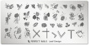 Perfect Nails Körömnyomda lemez - Leaf Design