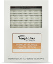 Long Lashes Műszempilla szálak, CC-íves, 4D Premium Premade Volume Fans, 0.07mm, fekete