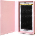 Long Lashes Műszempilla szálak, D-íves, Pro Silk Eyelash Collections, 0.12mm, fekete