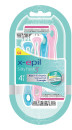 X-Epil Silky Fresh 3 pengés eldobható borotva 4db