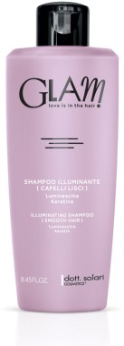 dott. solari Fényesíő, keratinos sampon egyenes hajhoz - Illuminating shampoo smooth hair #GLAM | DS622GLAMstraight