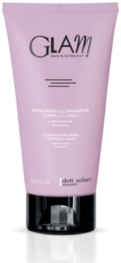 dott. solari Fényesítő, kerationos maszk egyenes hajhoz - Illuminating mask smooth hair #GLAM | DS623GLAMstraight