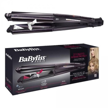 BaByliss Diamond Ceramic hajvasaló és göndörítő 2in1 Intense Protect - Wet&Dry LED | BAST330E