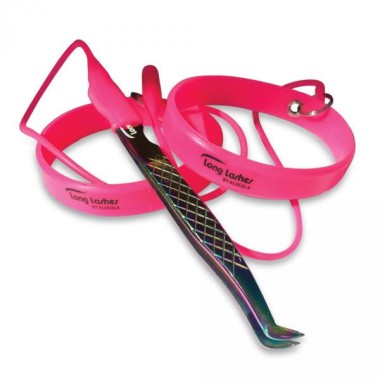 Long Lashes Csipeszfogó szilikon karkötő, pink | LLA33023