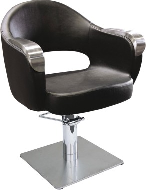 HAIRWAY Fodrász kiszolgáló szék, hidraulikus Luna Deluxe, négyszög talp | HW56115-YD29-A85