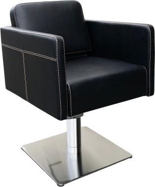 HAIRWAY Fodrász kiszolgáló szék ADAM, fekete kárpit, fehér varrás | HW56255-YD29