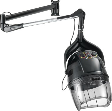 AXS Record 1200 hajszárító búra, falikaros 1200W - fekete | XS402062