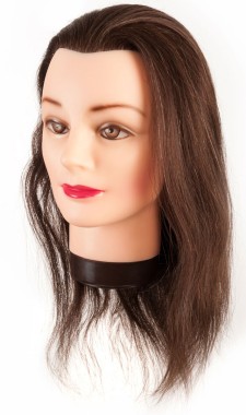 Eurostil Gyakorló Modellező babafej tartóval 40CM eredeti haj 624 | EUS-624