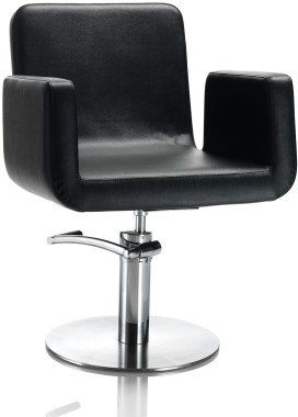 AXS Hair Capital fekete fodrász szék - kör talppal | XS375042