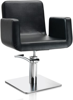 AXS Hair Capital fekete fodrász szék - négyzet talppal | XS375041