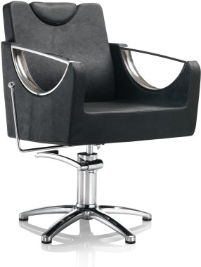 AXS Hair Crown fekete fodrász szék - csillag talppal | XS370588