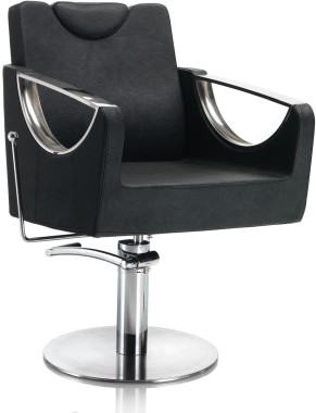 AXS Hair Crown fekete fodrász szék - kör talppal | XS375039