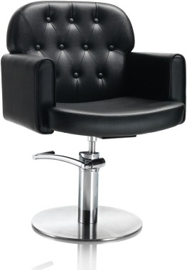 AXS Hair Liberty fekete fodrász szék - csillag talppal | XS375043