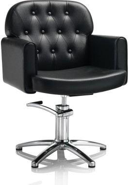 AXS Hair Liberty fekete fodrász szék - kör talppal | XS375045