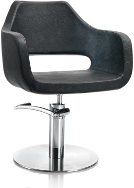 AXS Hair Regency fekete fodrász szék - kör talppal | XS375035