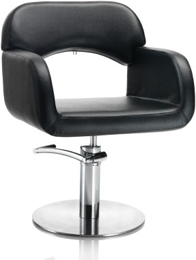 AXS Hair Sage fekete fodrász szék - kör talppal | XS375033